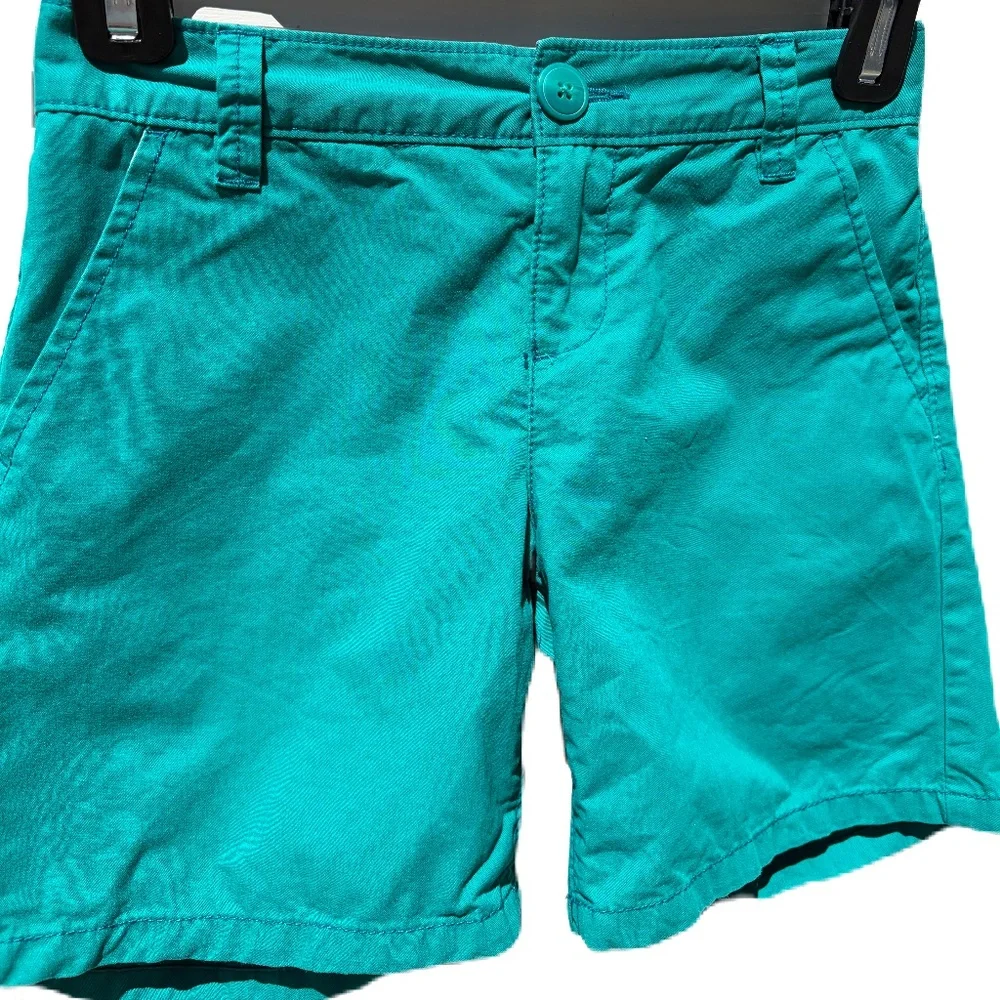 Old Navy chino shorts girls 10 teal
